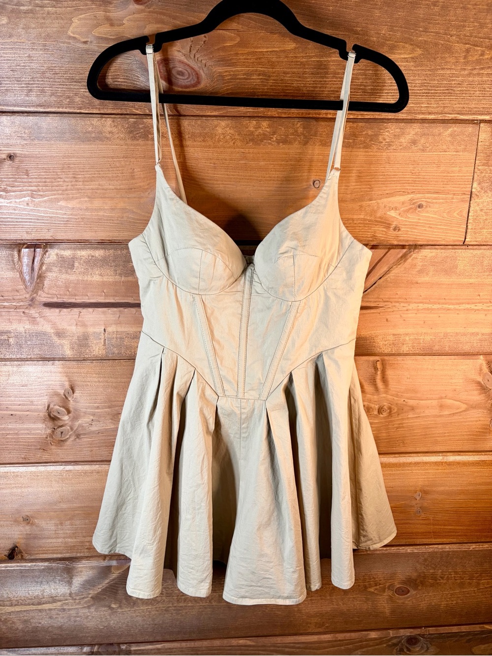 Princess Polly Beige/Tan Bustier Romper Dress Size 6 ❤️